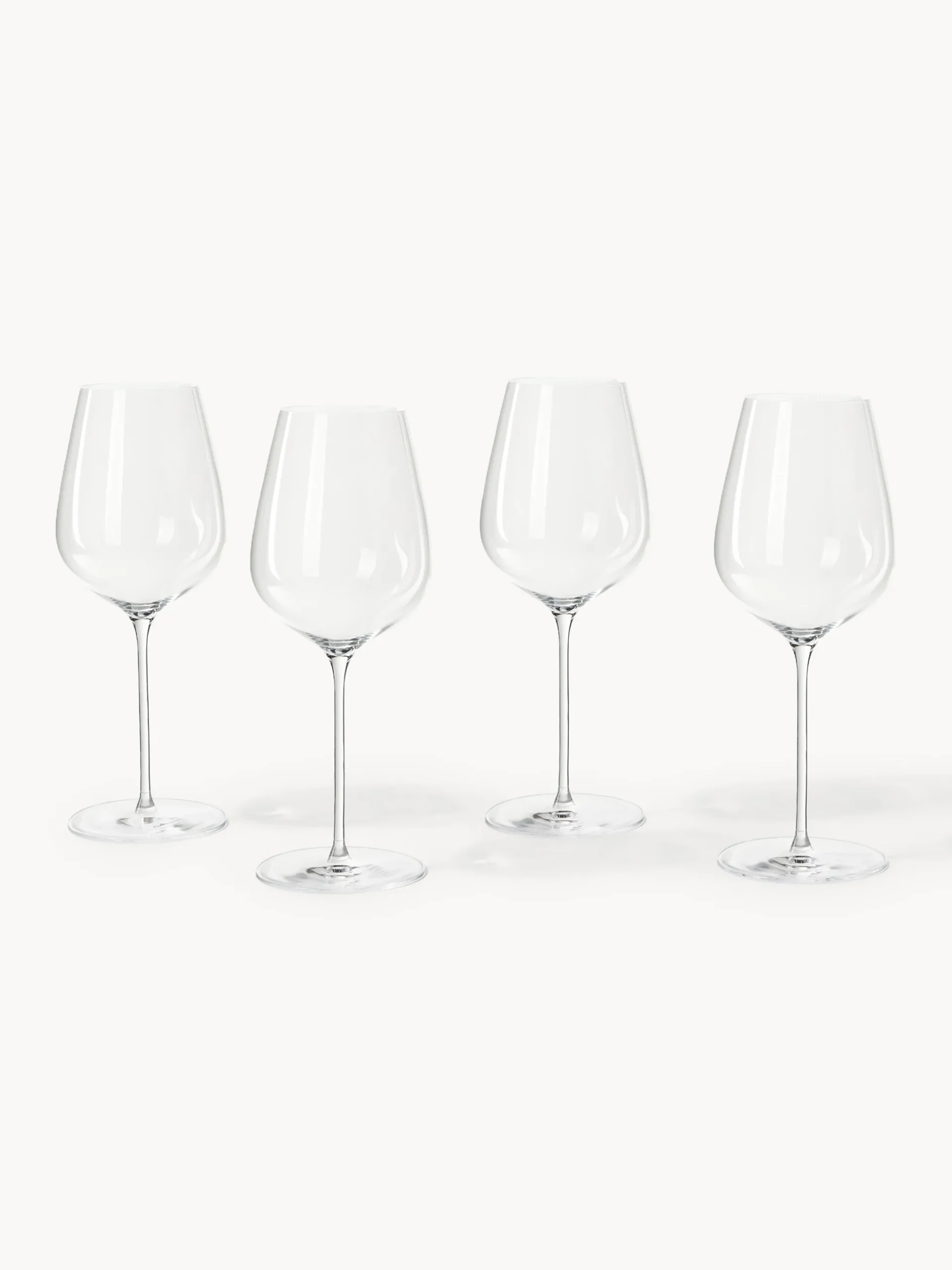 Set di 4 bicchieri da vino bianco in cristallo Galilee