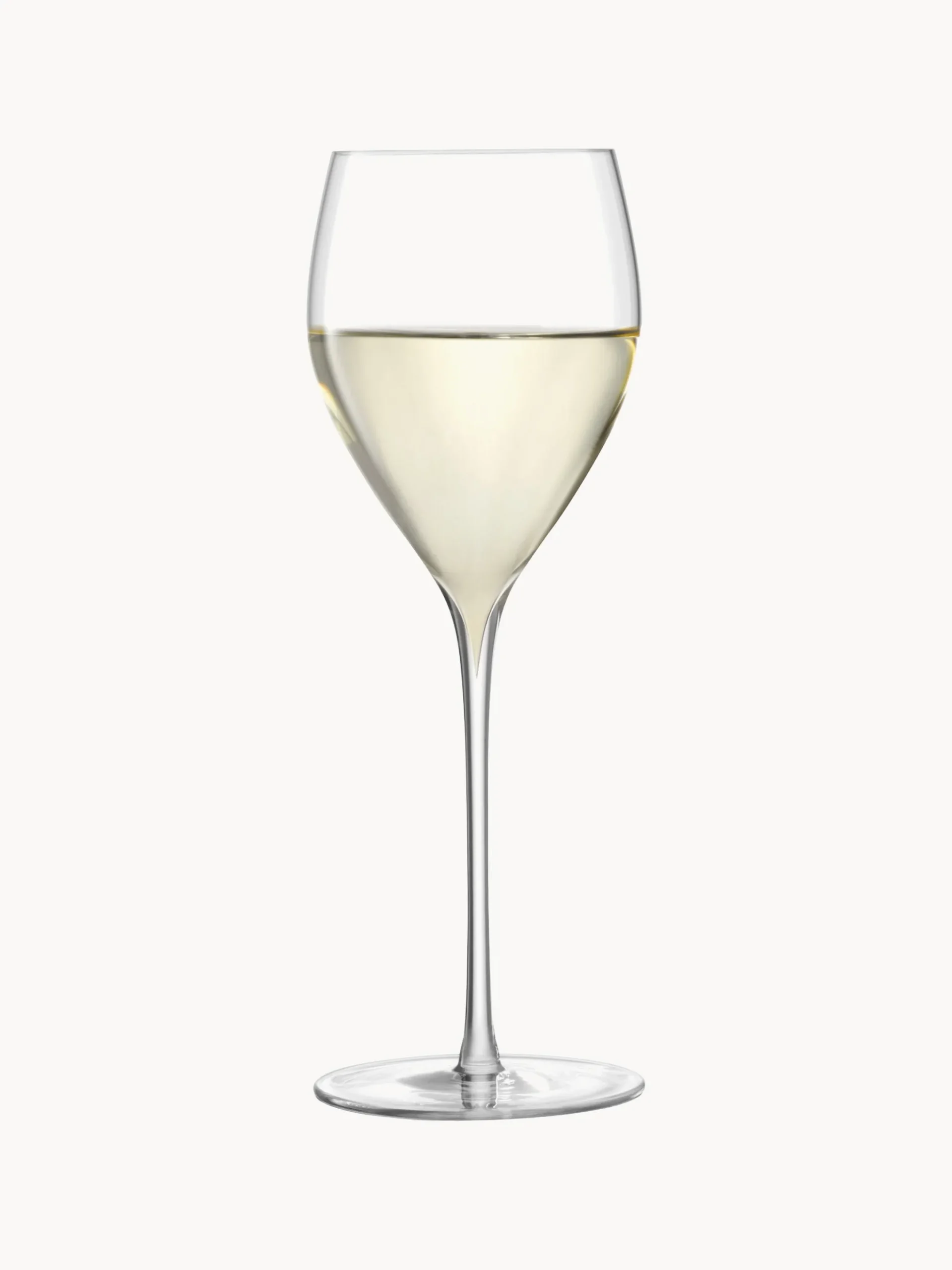 Set di 2 bicchieri da vino bianco in vetro soffiato Savoy