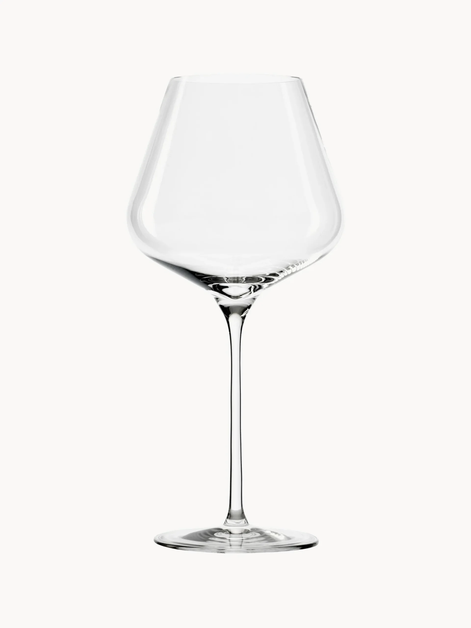Set di 6 bicchieri da vino rosso in cristallo Quadrophil