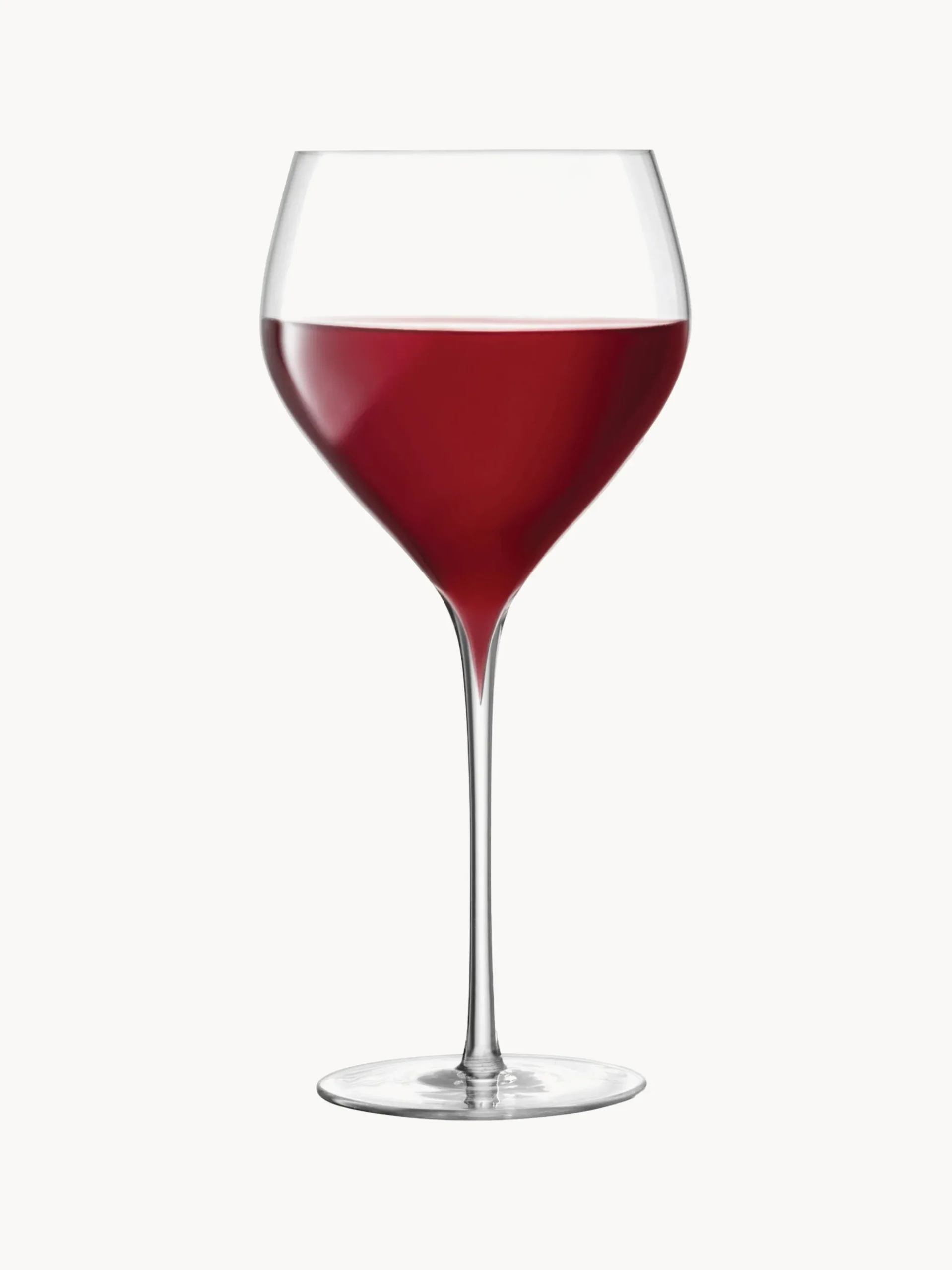 Set di 2 bicchieri da vino rosso in vetro soffiato Savoy