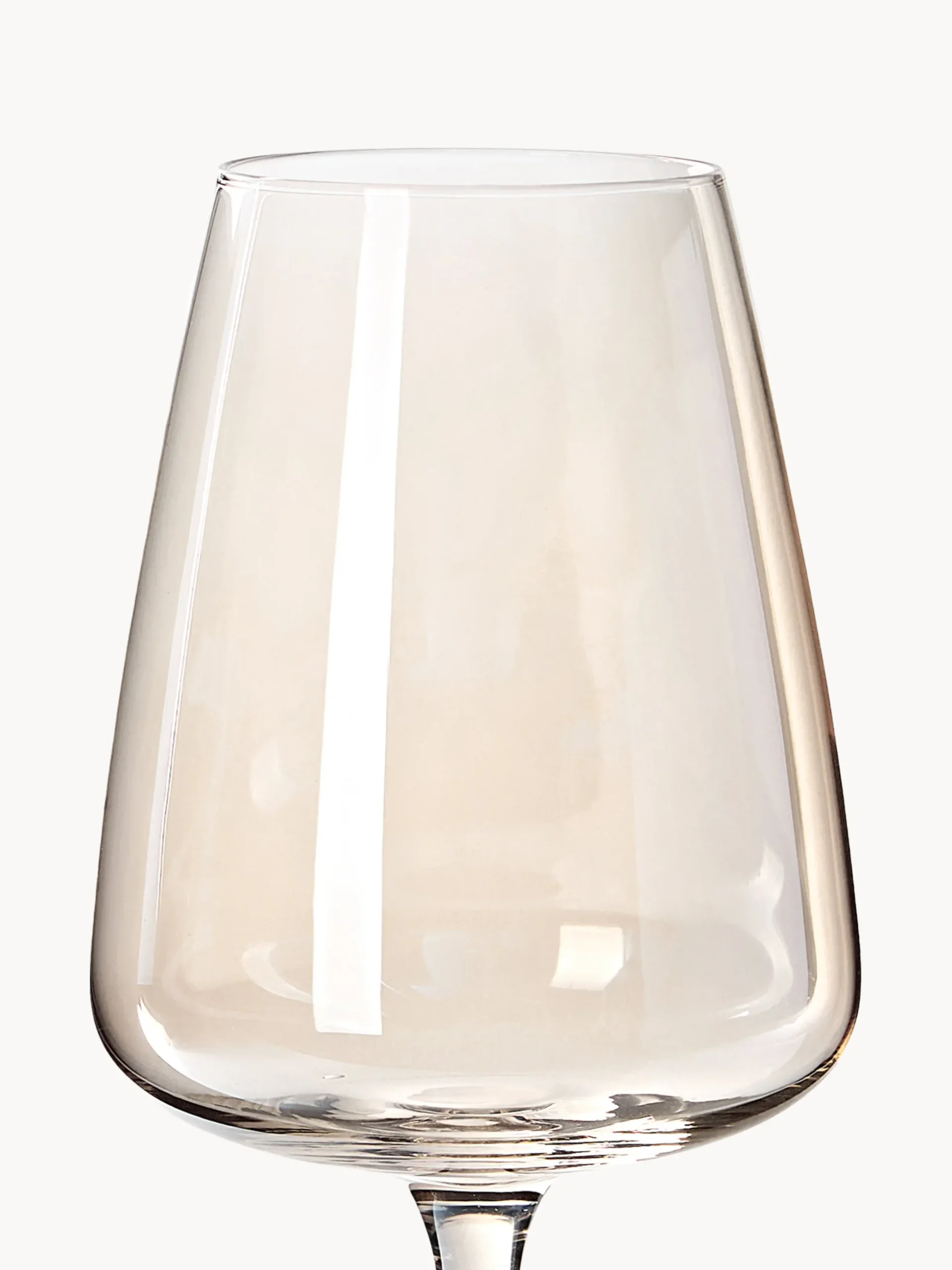 Set di 4 bicchieri da vino bianco in vetro soffiato Ellery