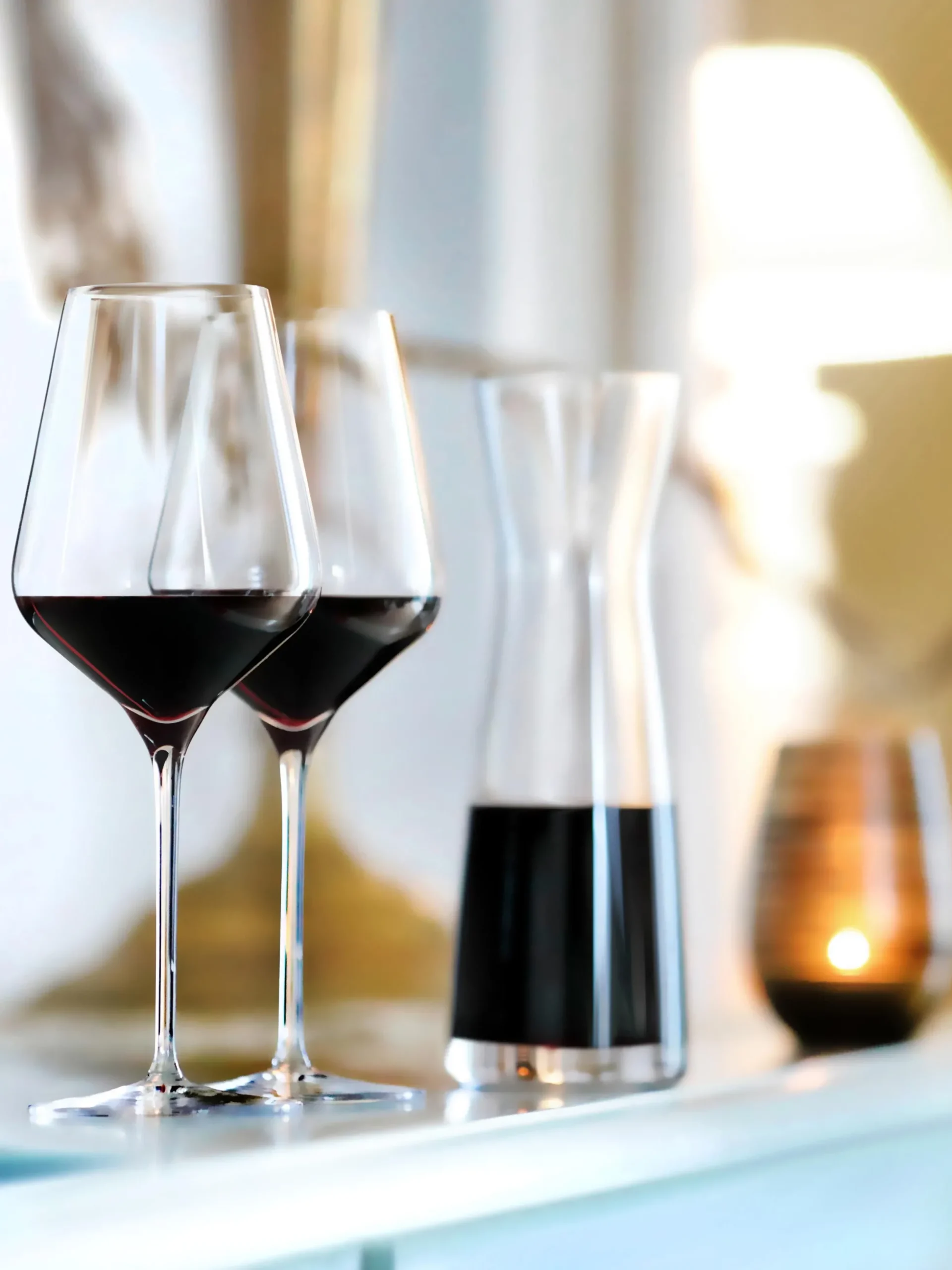 Set di 6 bicchieri da vino rosso in cristallo Quadrophil