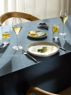 Set di 4 bicchieri da vino bianco in cristallo Silvio