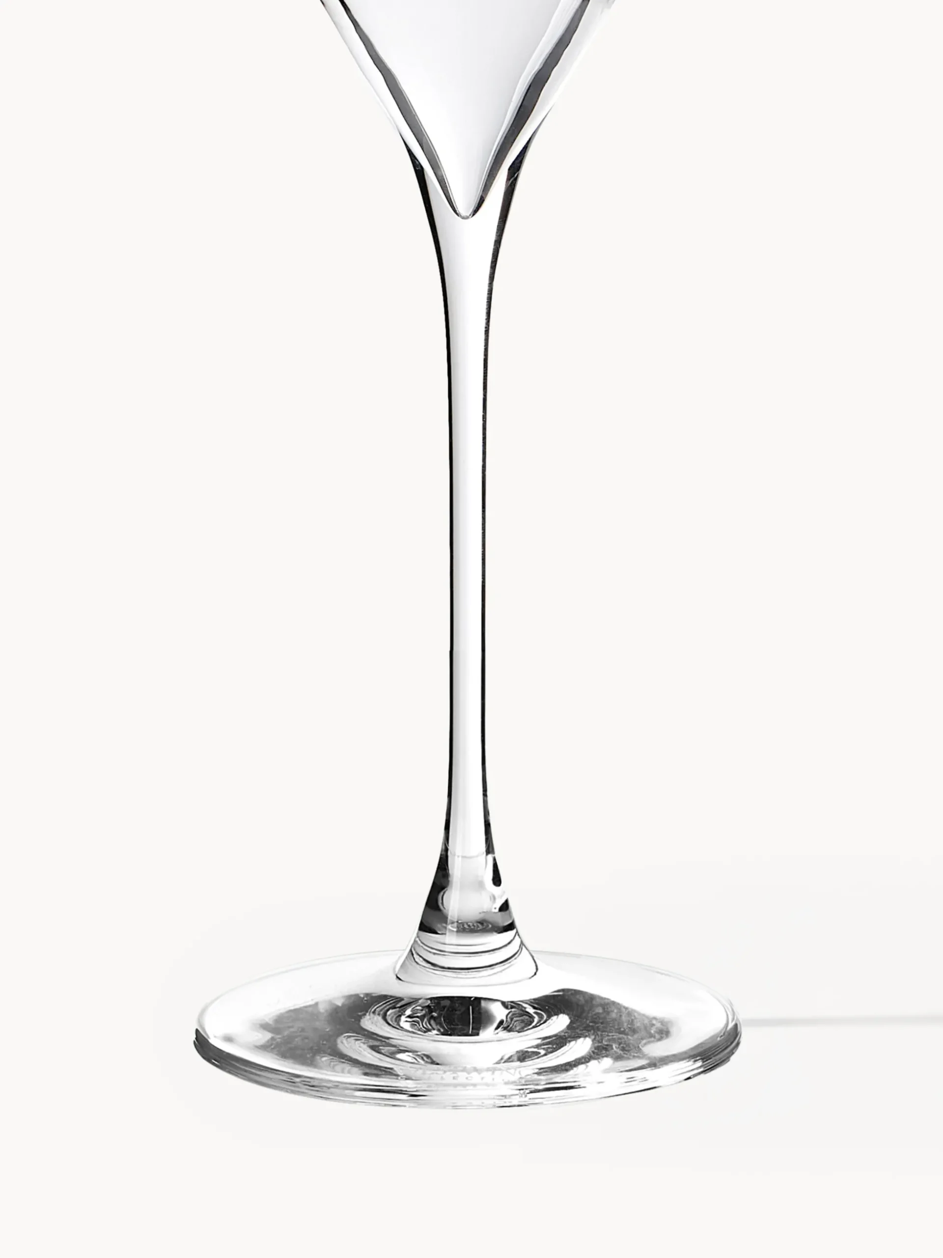 Set di 4 bicchieri da vino bianco in cristallo Silvio