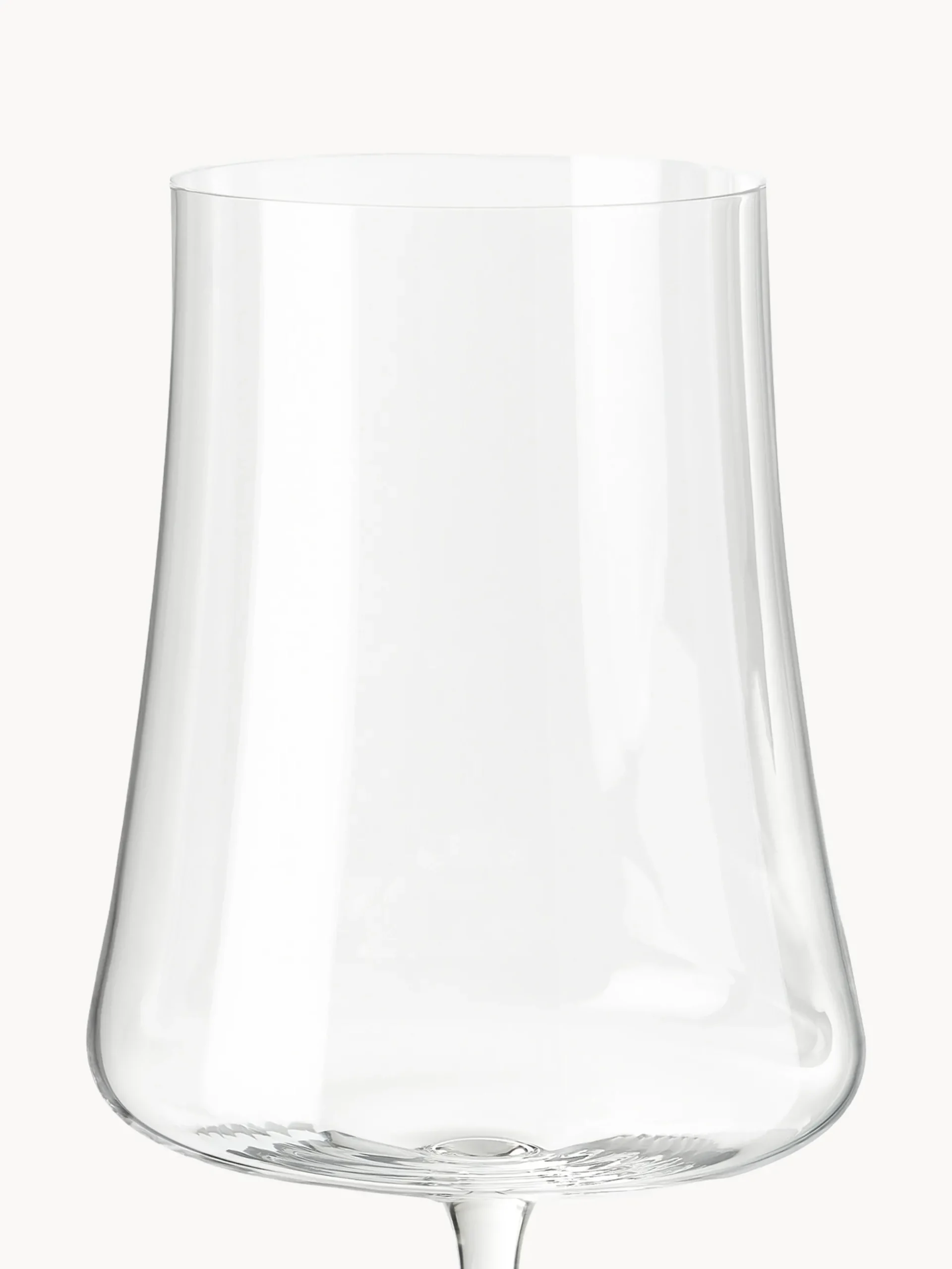 Set di 6 bicchieri da vino rosso in cristallo Gwenda