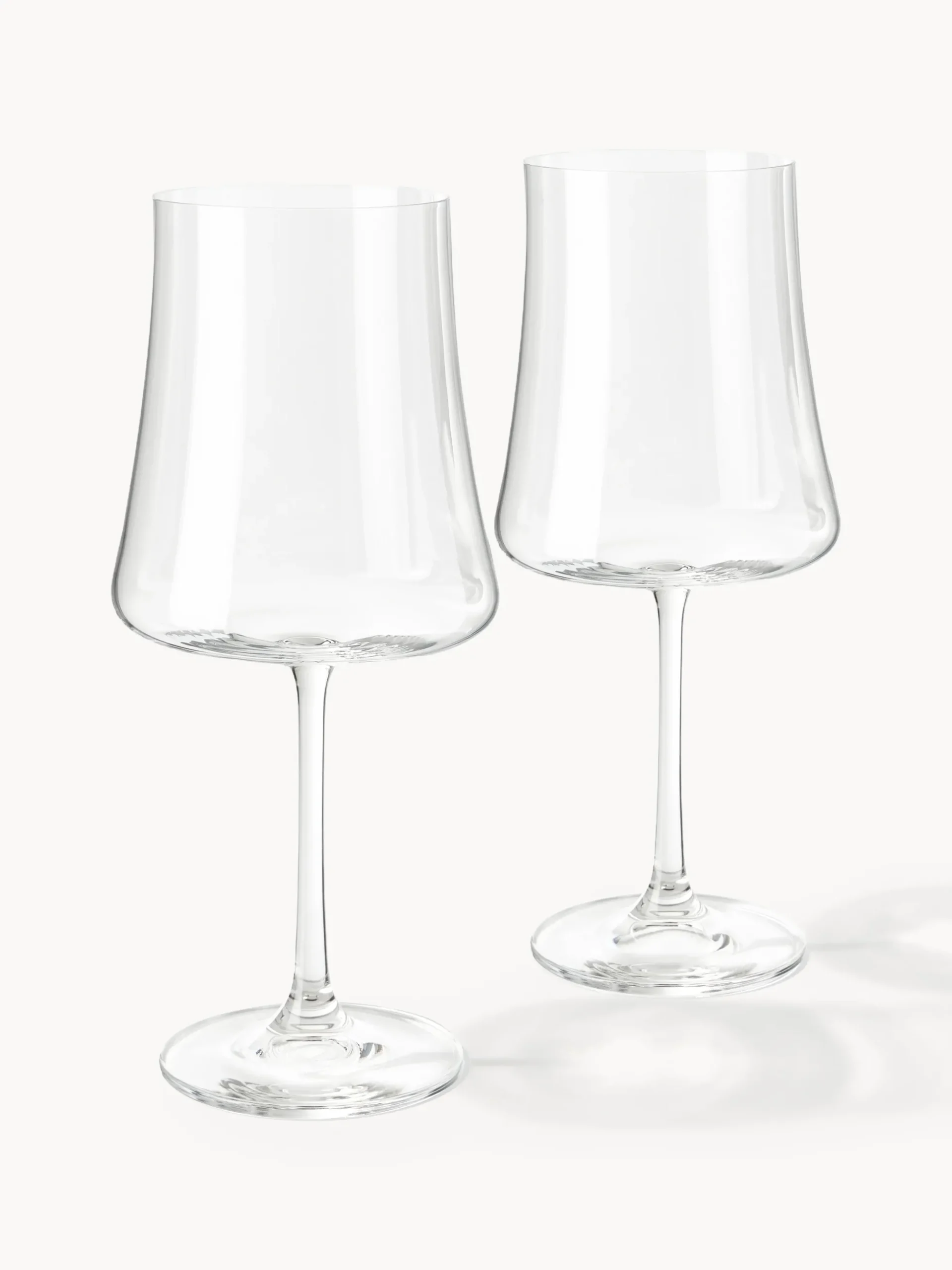 Set di 6 bicchieri da vino rosso in cristallo Gwenda