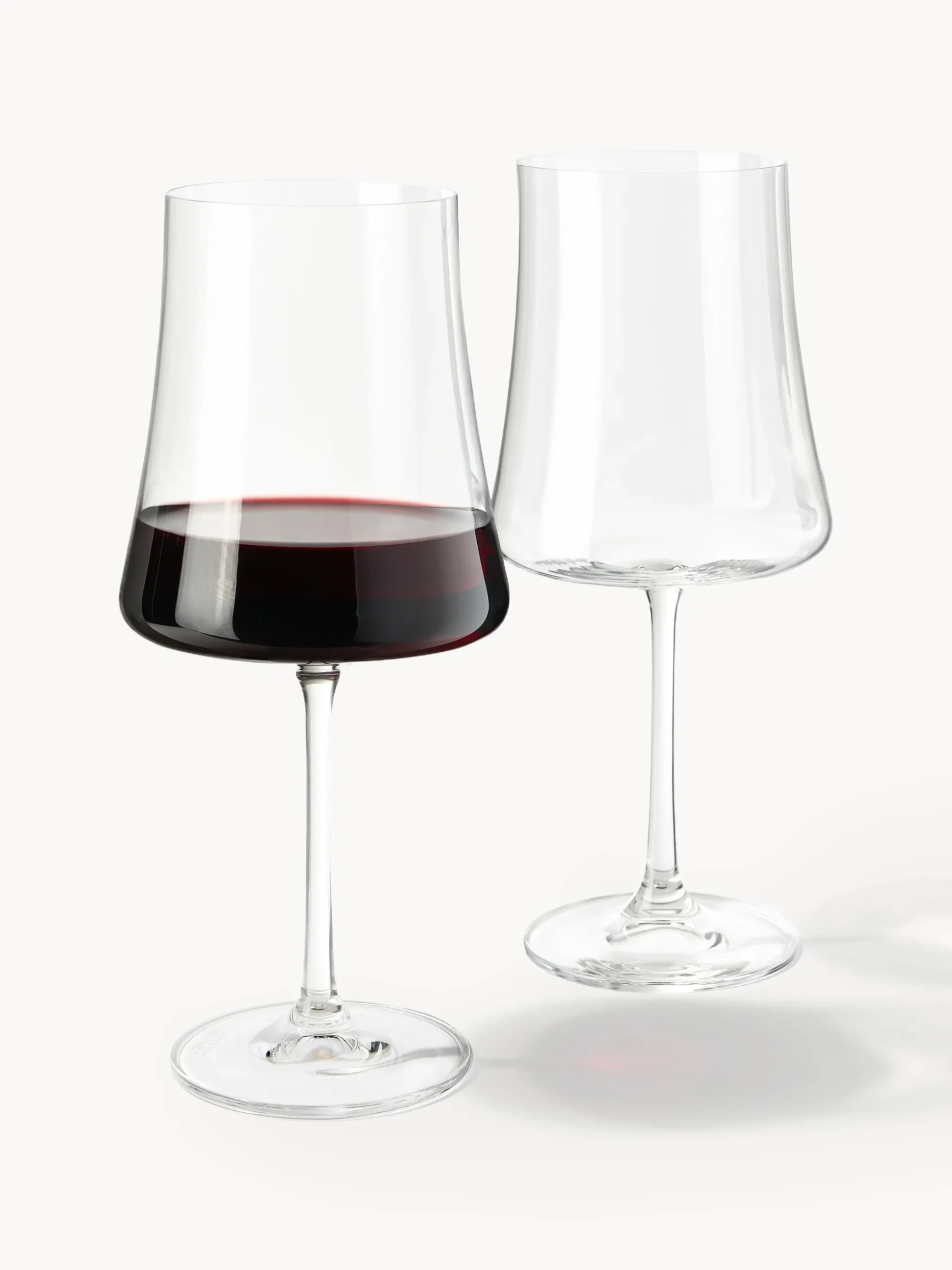 Set di 6 bicchieri da vino rosso in cristallo Gwenda