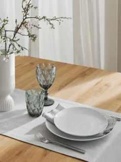 Set di 4 bicchieri da vino con motivo strutturato Colorado