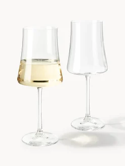 Set di 6 bicchieri da vino bianco in cristallo Gwenda