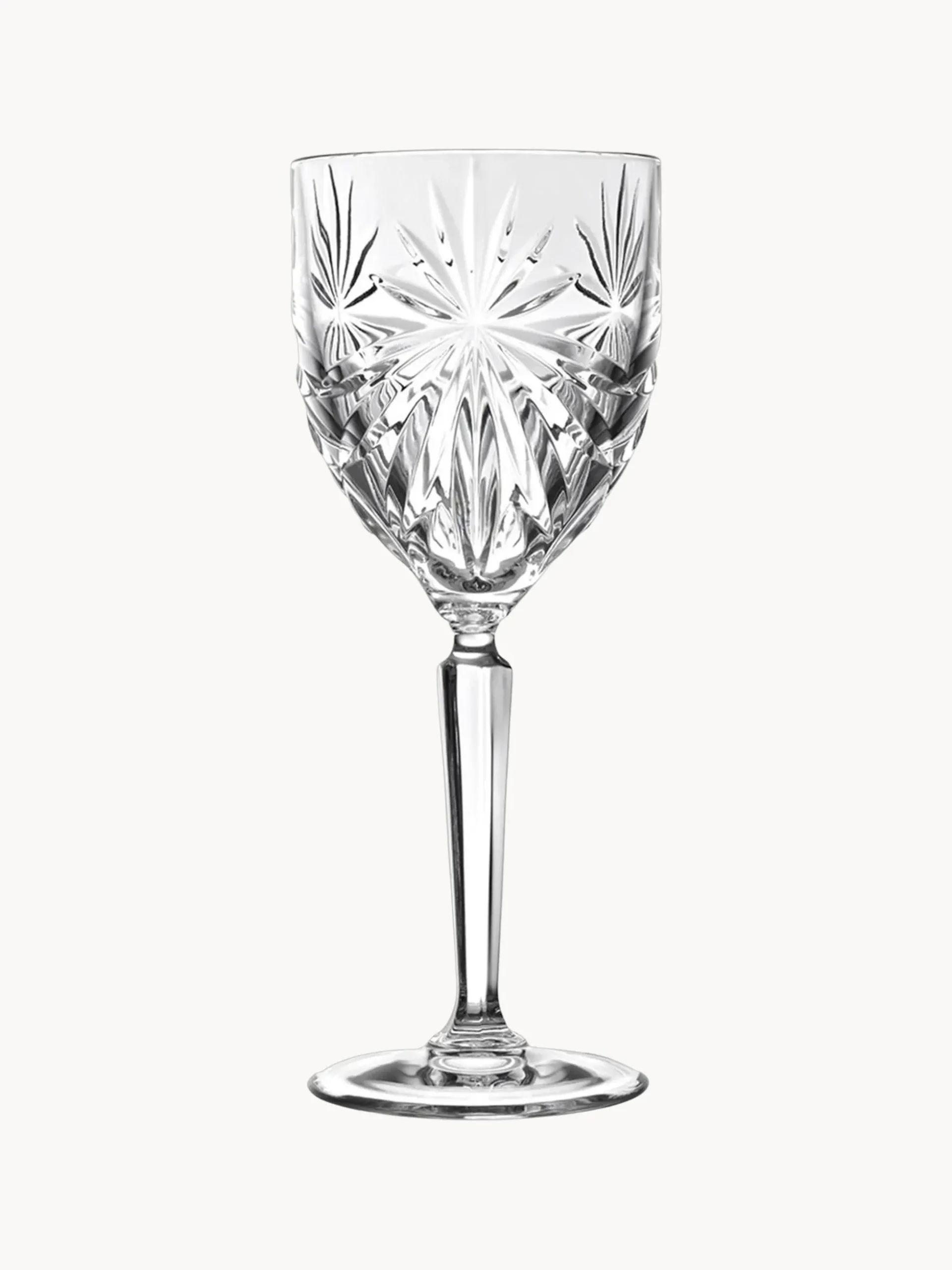 Set di 6 bicchieri da vino bianco in cristallo Oasis