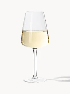 Set di 4 bicchieri da vino bianco in vetro soffiato Ellery