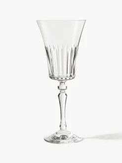 Set di 4 bicchieri da vino bianco in cristallo Alessio