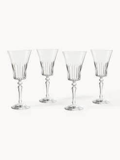 Set di 4 bicchieri da vino bianco in cristallo Alessio