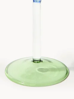 Set di 2 bicchieri da vino fatti a mano in vetro borosilicato Eve