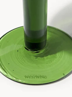 Set di 4 bicchieri da vino in vetro soffiato con bolle d'aria Hippolyte