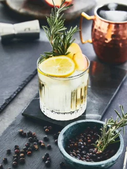 Set di 6 bicchieri da whisky in cristallo con motivo in rilievo Timeless