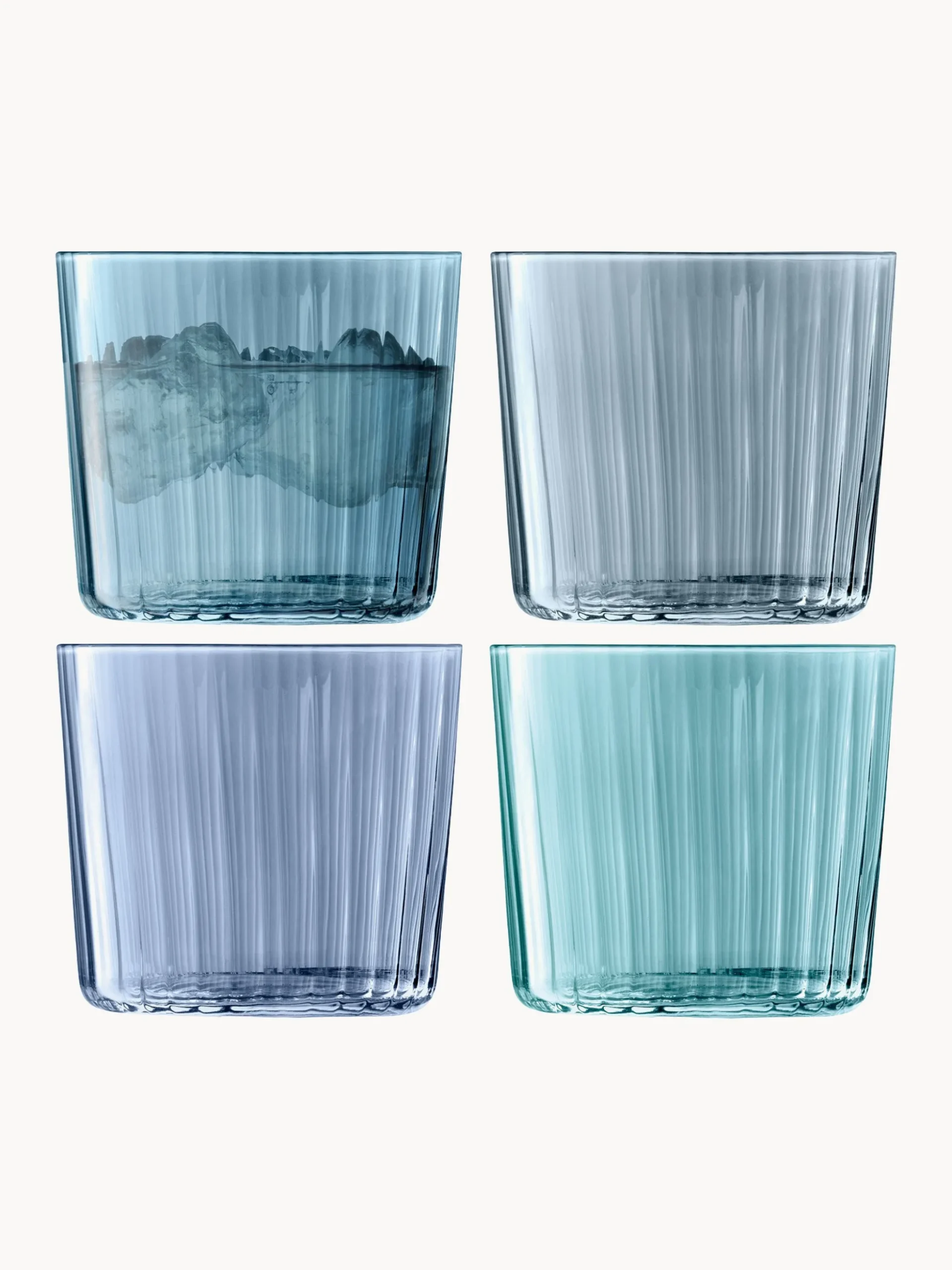 Set di 4 bicchieri dipinti a mano Gems
