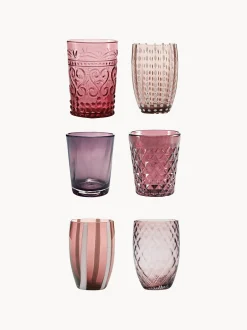 Set di 6 bicchieri fatti a mano Melting Pot