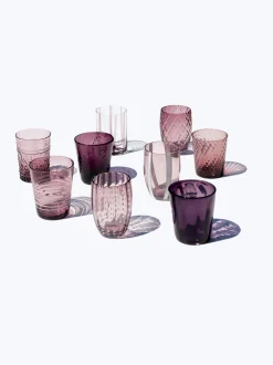 Set di 6 bicchieri fatti a mano Melting Pot