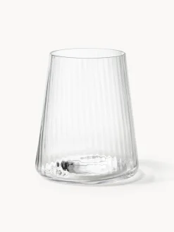 Set di 4 bicchieri fatti a mano con struttura millerighe Cami