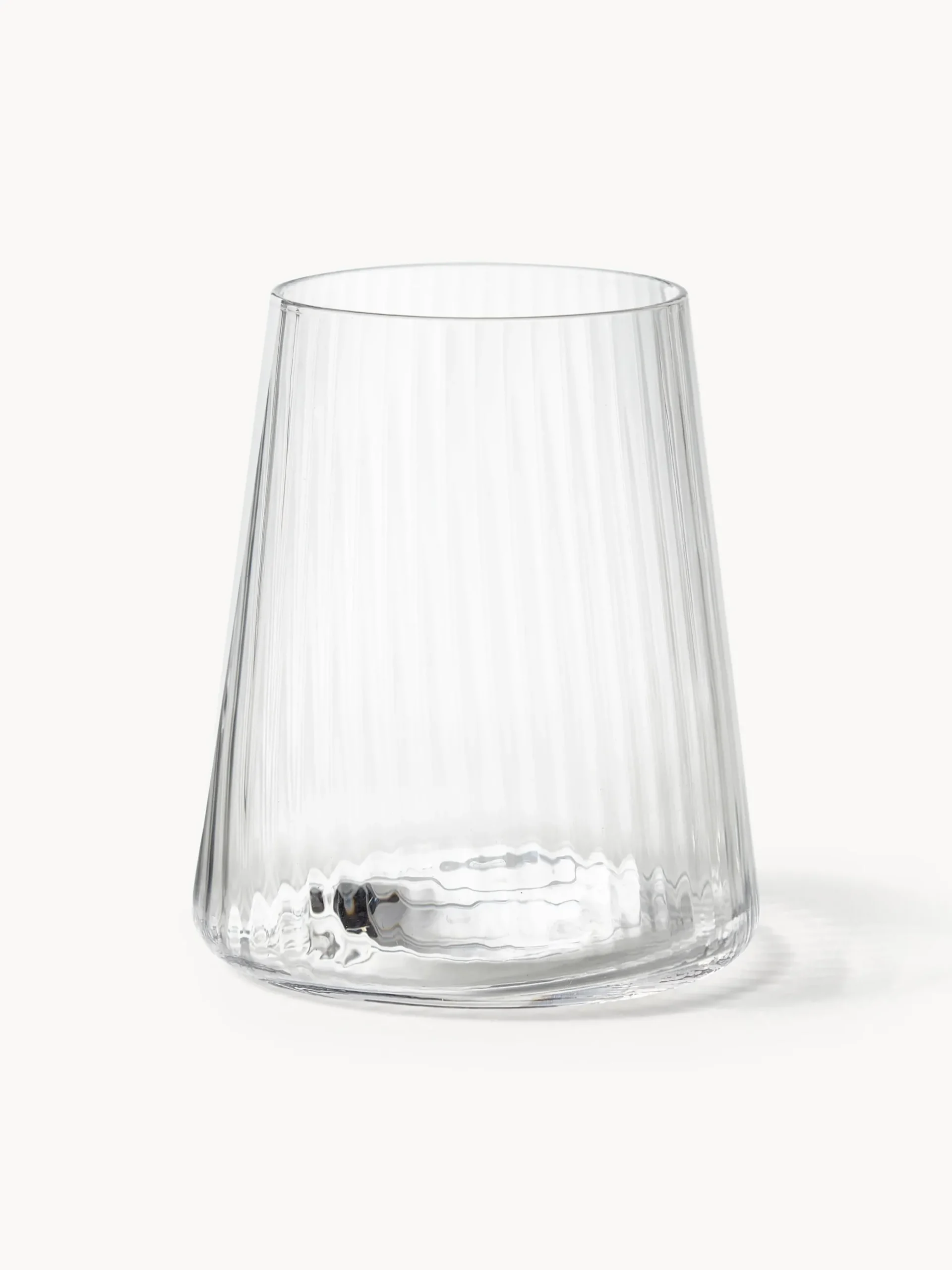 Set di 4 bicchieri fatti a mano con struttura millerighe Cami