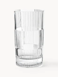 Set di 4 bicchieri highball con motivo in rilievo Bicchi
