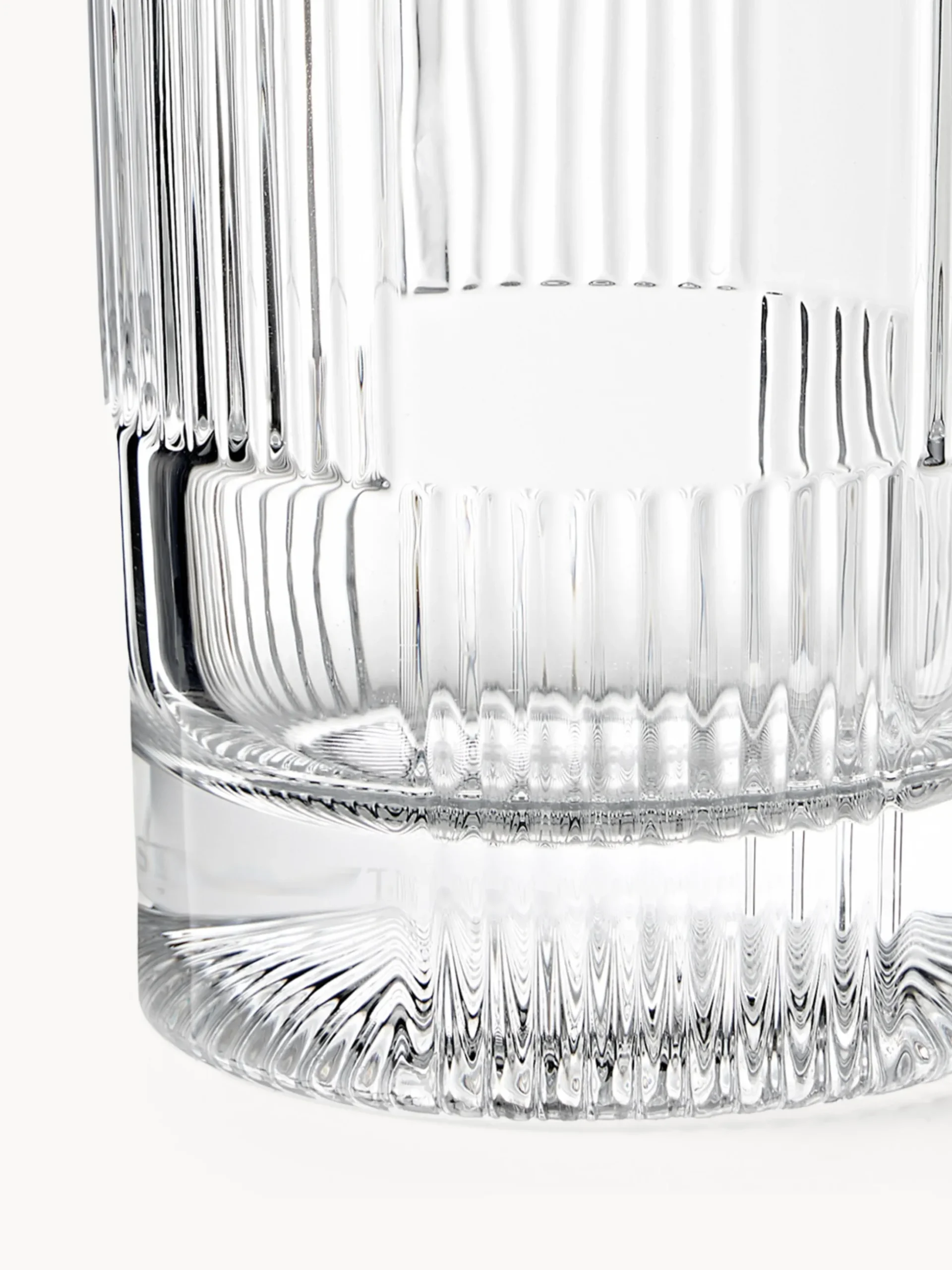 Set di 4 bicchieri highball con motivo in rilievo Bicchi
