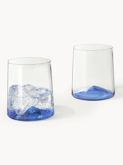 Set di 4 bicchieri in vetro soffiato borosilicato Hadley