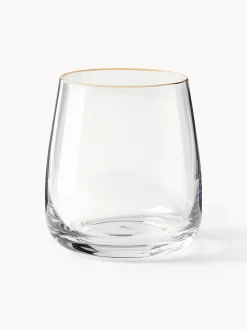 Set di 4 bicchieri in vetro soffiato Ellery
