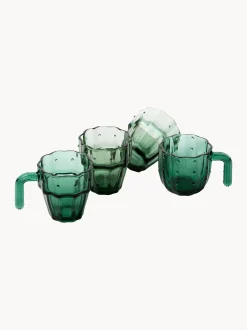 Set di 4 bicchieri in vetro soffiato Stack-a-Cactus
