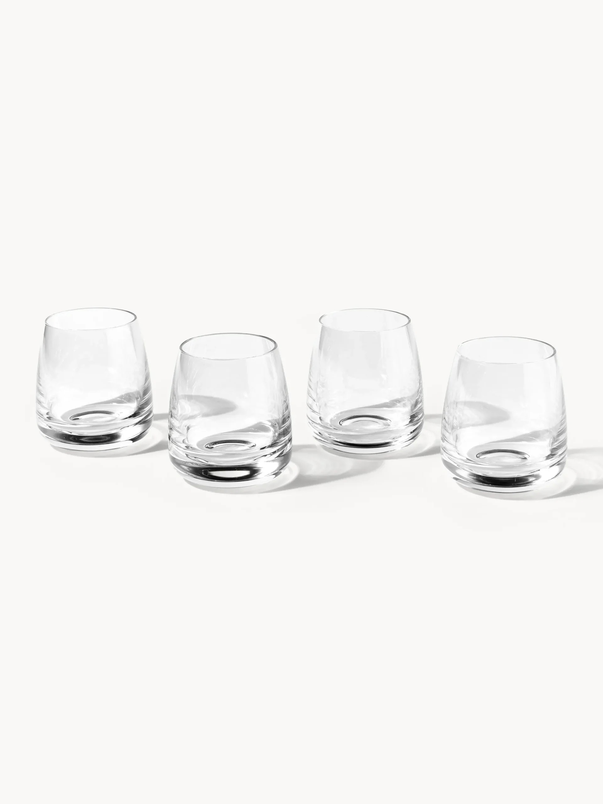 Set di 4 bicchieri in vetro soffiato Pedro