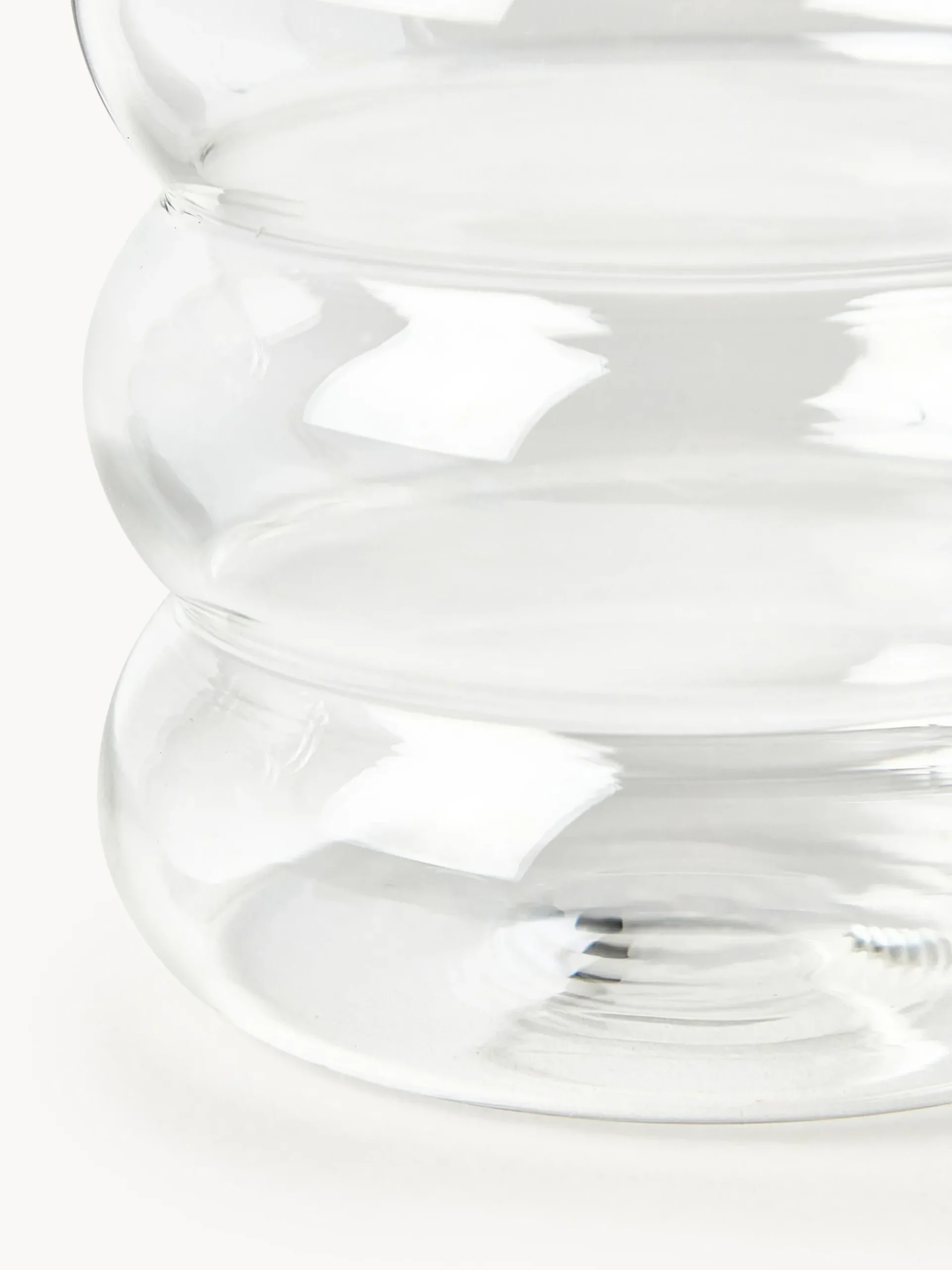 Set di 4 bicchieri in vetro soffiato borosilicato Bubbly