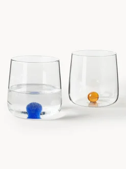Set di 6 bicchieri in vetro soffiato borosilicato Bilia