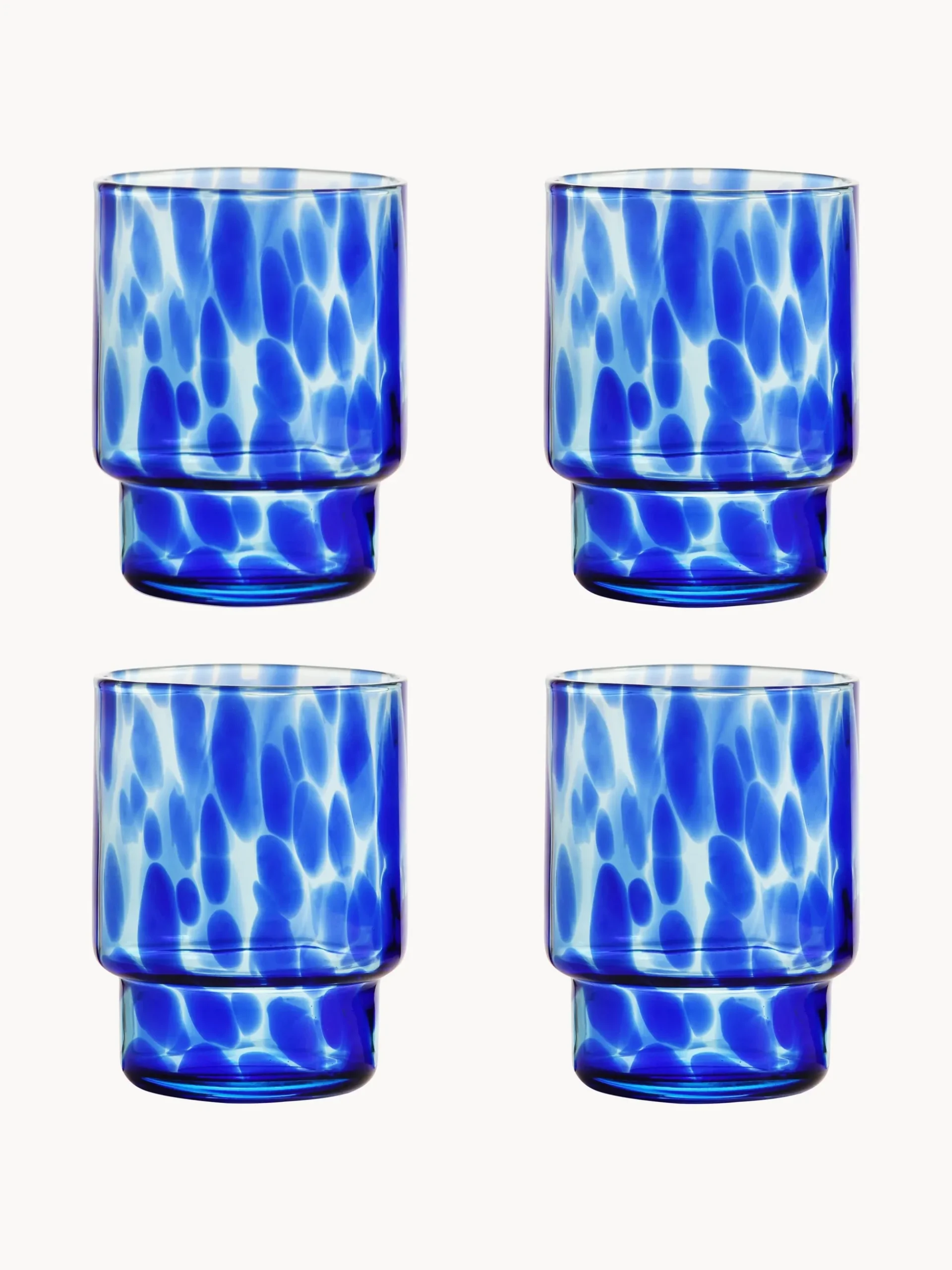 Set di 4 bicchieri Tortoise