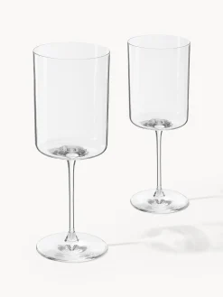 Set di 4 calici da vino bianco in cristallo Xavia