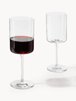 Set di 4 calici da vino rosso in cristallo Xavia