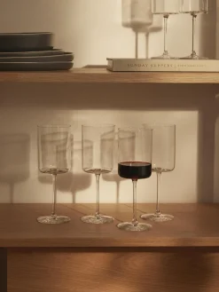 Set di 4 calici da vino rosso in cristallo Xavia