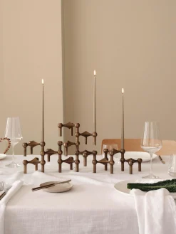 Set di 3 candelabri Stoff Nagel