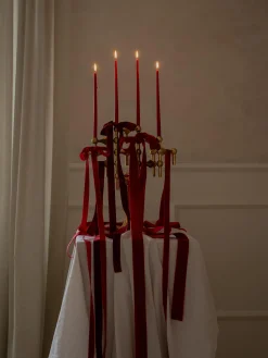 Set di 6 candele a bastoncino sottili Stoff Nagel