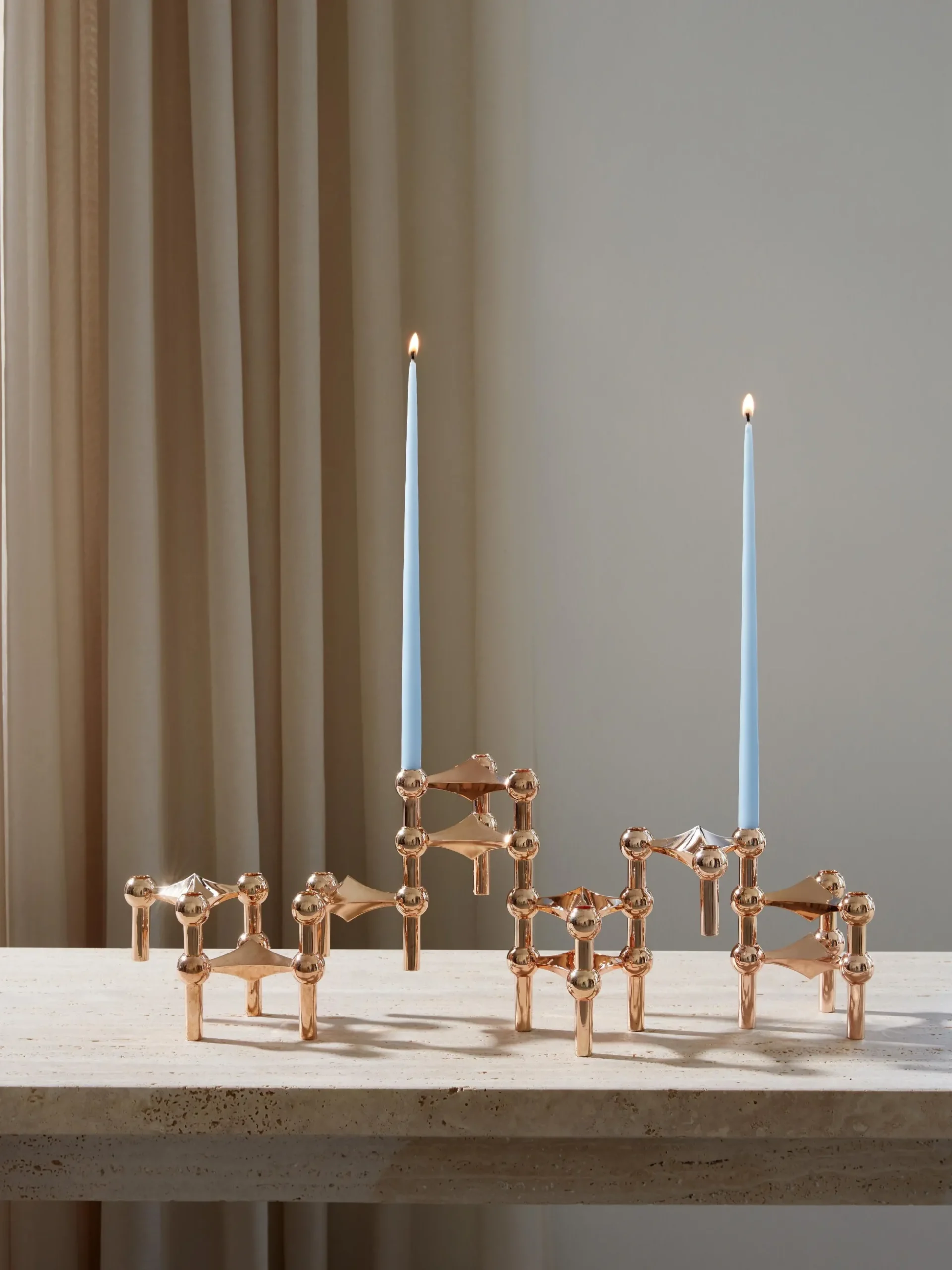 Set di 6 candele a bastoncino sottili Stoff Nagel