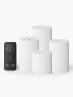 Set di 5 candele a LED fatte a mano con telecomando Real Flame