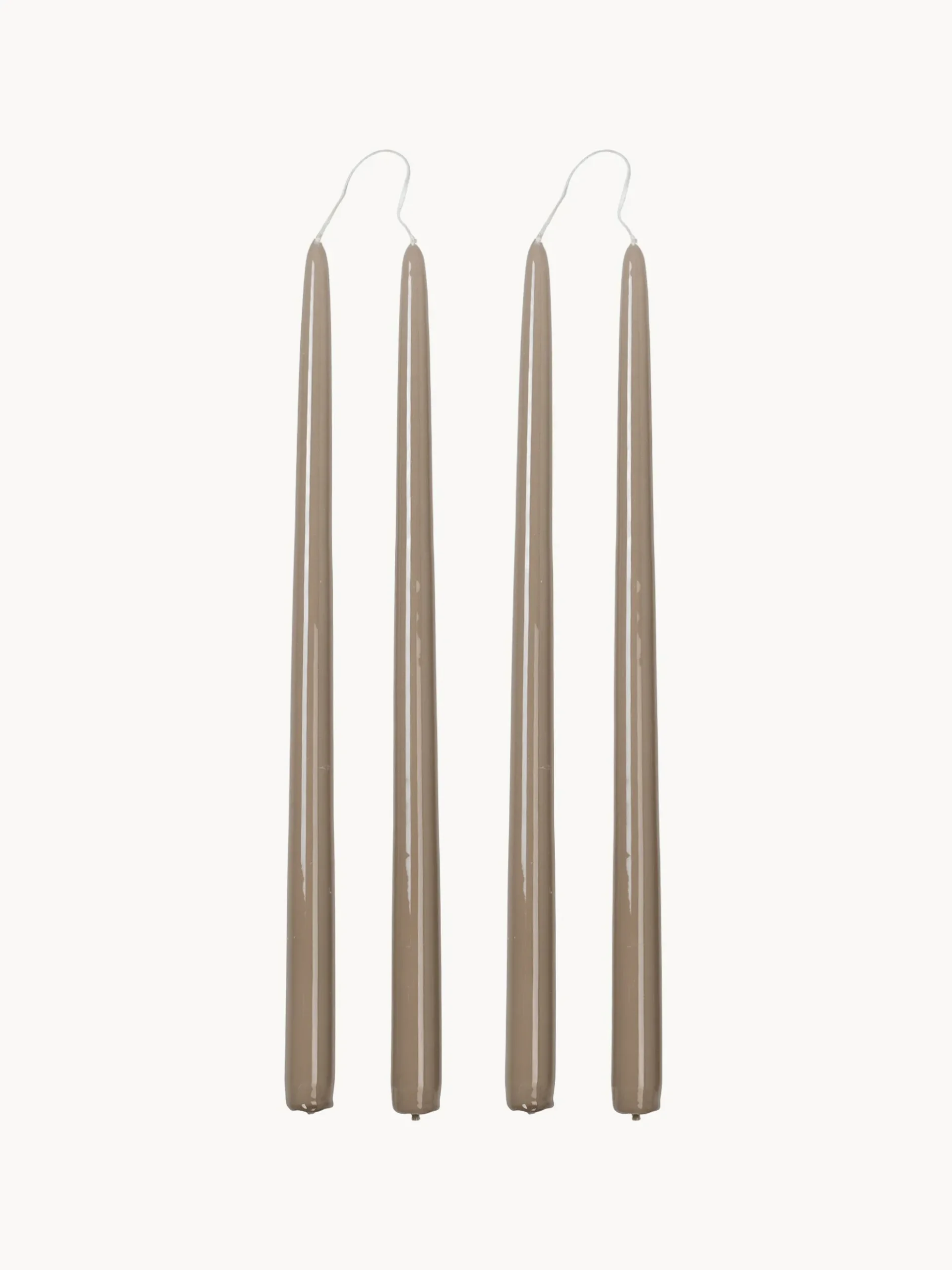 Set di 4 candele da tavolo fatte a mano Smooth