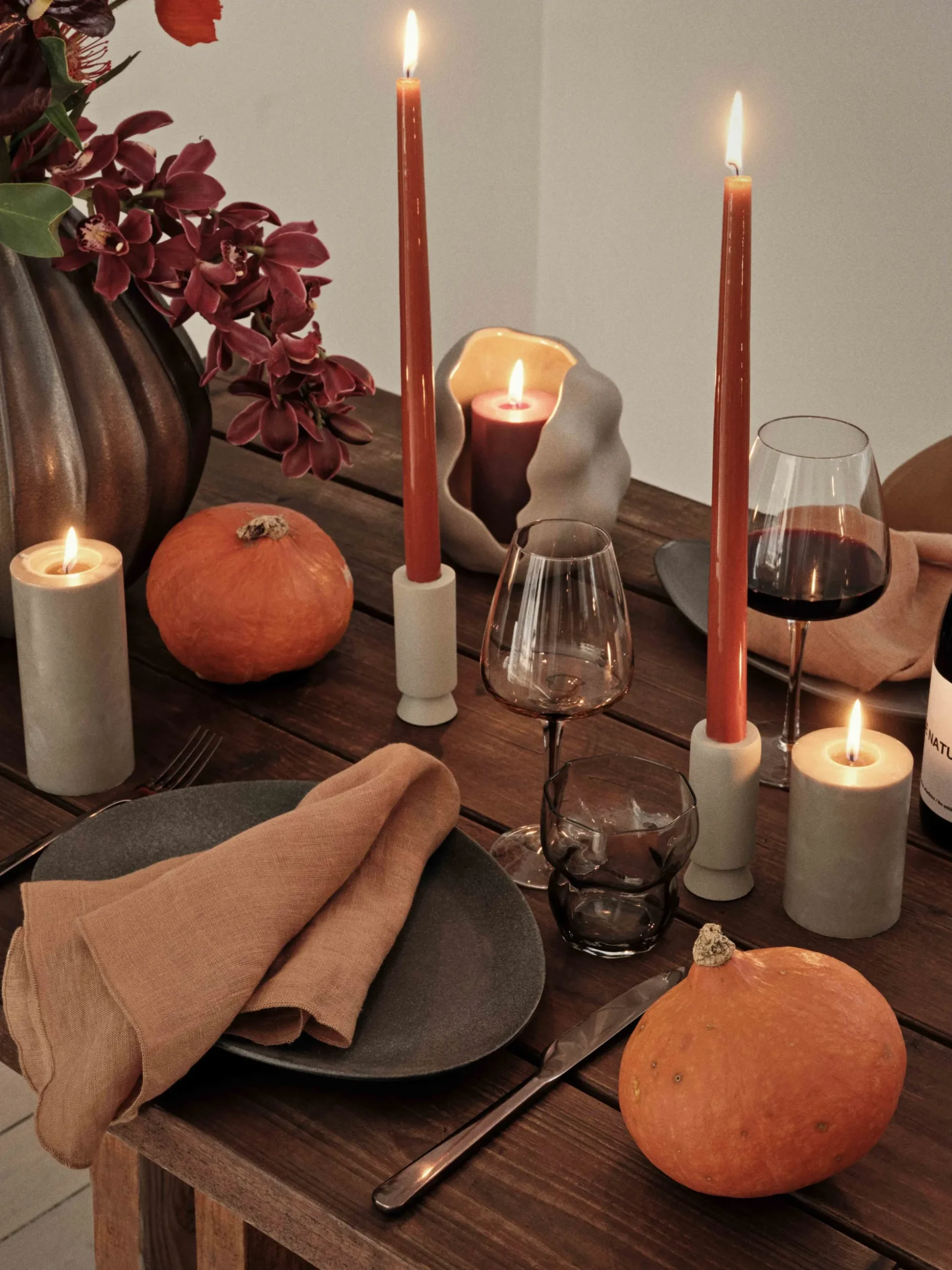 Set di 4 candele fatte a mano Smooth
