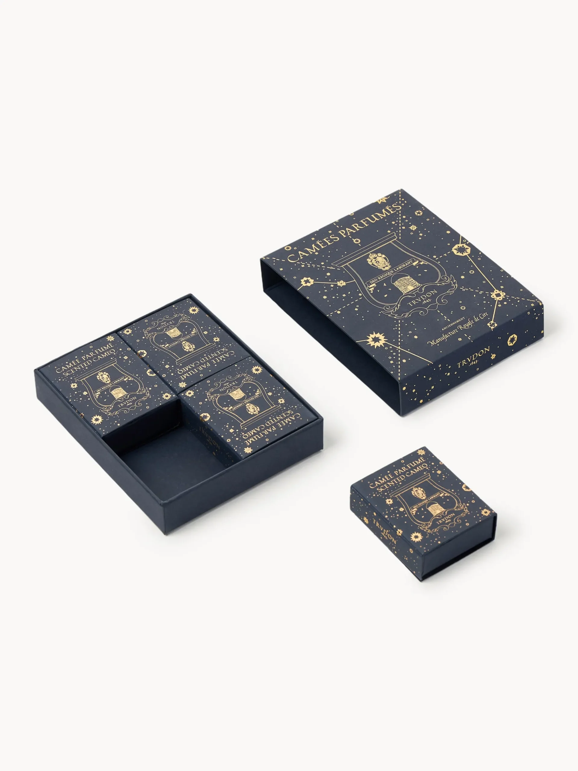 Set di 4 candele profumate fatte a mano Fir (conifera, mirra e incenso)