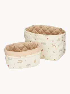 Set di 2 ceste portaoggetti in cotone organico per bambini Vintage Toys