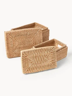 Set di 2 cesti con coperchio Lurdes