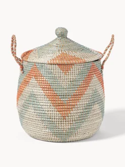 Set di 2 cesti con coperchio Mija