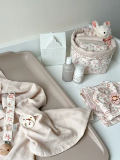 Set di 2 cestini in cotone organico Bows