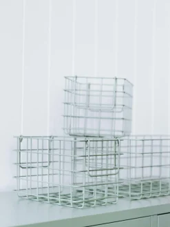 Set di 3 cestini in metallo The Baskets