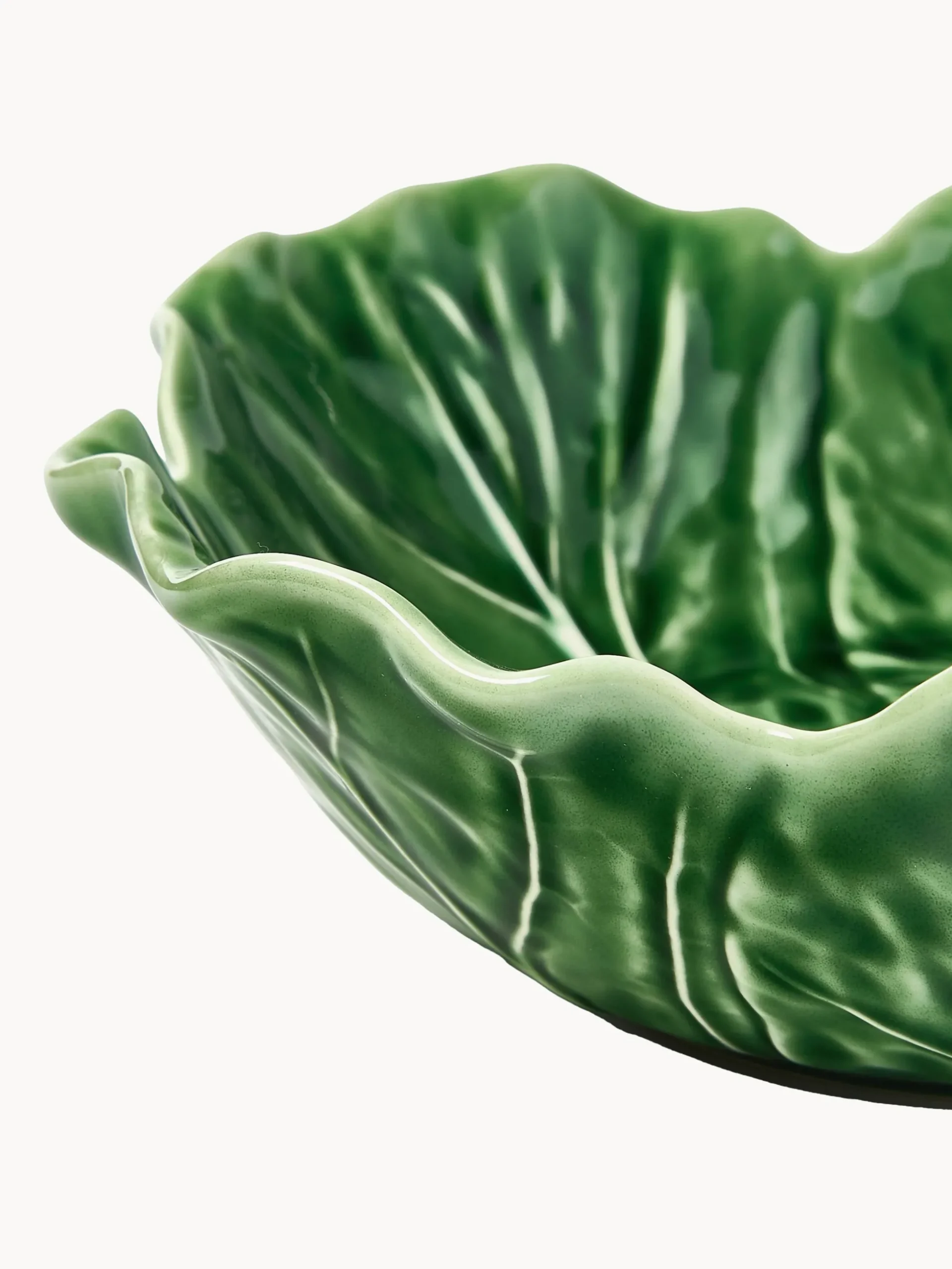Set di 2 ciotole da portata dipinte a mano Cabbage